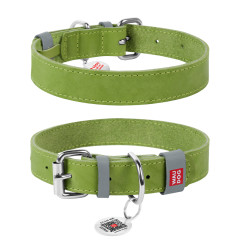 Нашийник (ш. 15мм. 27-36см.) зелений Classic WauDog CoLLar