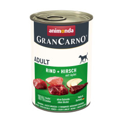 Вологий корм для собак з яловичиною, олениною та яблоком Rind + Hirch mit Apfel Adult GranCarno Animonda