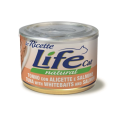 Вологий корм для котів з анчоусами та лососем Natural Life Cat