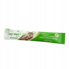 Ласощі для котів крем снек з качкою та яблуком Duck and Apple Creamy Snack My Star