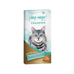 Ласощі для котів крем снек з лососем Salmon Creamy Snack My Star