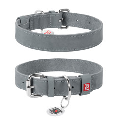 Нашийник (ш. 15мм. 27-36см.) сірий Classic WauDog CoLLar