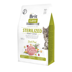 Сухий корм для котів з свининою Immunity Support Sterilized Pork Brit Care