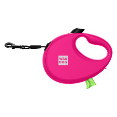 Повідець-рулетка з контейнером для пакетів R-leash WauDog CoLLar