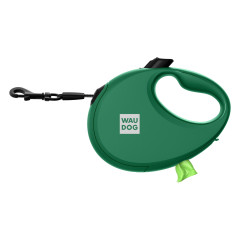 Повідець-рулетка з контейнером для пакетів R-leash WauDog CoLLar