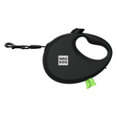 Повідець-рулетка з контейнером для пакетів R-leash WauDog CoLLar