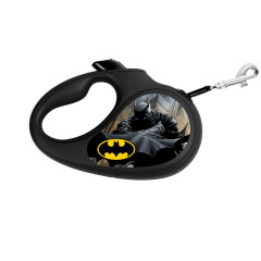 Повідець-рулетка "Бетмен Чорний" R-leash WauDog CoLLar