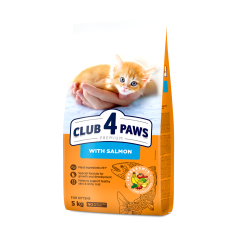 Сухий корм для кошенят з лососем Kitten Клуб 4 Лапи