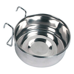 Годівничка в клітку з тримечем з нержавійки Feeding & Drinking Bowl Flamingo