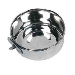 Годівничка в клітку з зажимом з нержавійки Feeding & Drinking Bowl Flamingo