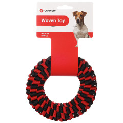 Іграшка кільце з мотузок Woven Toy Flamingo