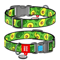 Нашийник (ш. 15мм. 23-35см.) "Авокадо" Nylon WauDog CoLLar
