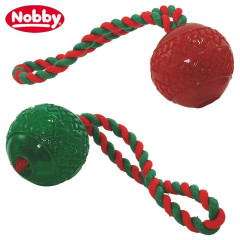 Іграшка на канаті м'яч Cristmas Nobby