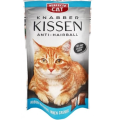 Ласощі для котів подшечки з для виводу шерсті 50 г. Knabber Kissen Perfecto Cat