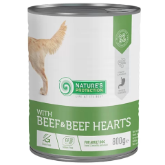Вологий корм для собак яловичиною і яловичим серцем Beef & Beef Hearts Adult Nature's Protection