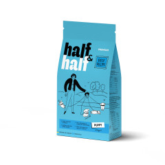 Сухий корм для цуценят малих порід з яловичиною Beef Recipe Puppy Half & Half