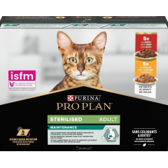 Вологий корм для котів Набір мікс Sterilised Pro Plan Purina