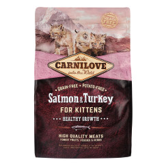 Сухий корм для кошенят з індичкою та лососем Salmon & Turkey Kitten Carnilove