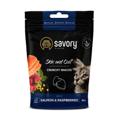 Ласощі для котів з лососем із малиною Coat and Skin Soft Cat Snacks Savory