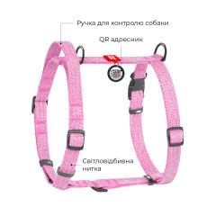 Шлея з ручкою з відновленої бавовни анатомічна Re-cotton WauDog CoLLar