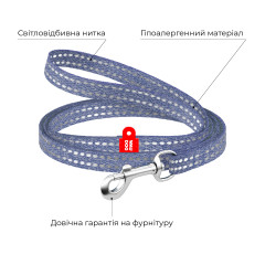 Повідець для котів та дрібних порід собак з відновленої бавовни Re-cotton WauDog CoLLar