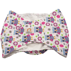 Підгузник багаторазовий (сови) Reusable Diapers for Males Misoko&Co