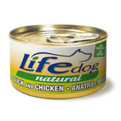 Вологий корм для собак качка з курячим філе та овочами Natural Life Dog