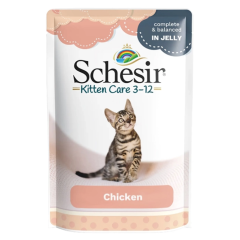 Вологий корм для кошенят з куркою Kitten Wet Schesir