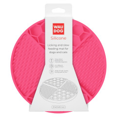 Килимок для повільного годування рожевий Silicone WauDog CoLLar