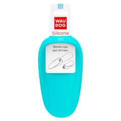 Поїлка - насадка на пляшку блакитна Bottle Cap Pet Drinker Silicone WauDog CoLLar