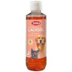 Лососева олія харчова добавка для котів та собак Salmon Oil Nobby