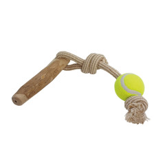 Іграшка на канаті кавове дерево і тенісним мячем Coffee Wood Stick Nature line Nobby