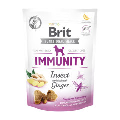Ласощі для собак з комахами та імбірем 150 г. Immunity Brit Functional Snack