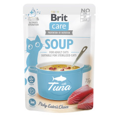 Вологий корм для котів суп з тунцем Soup Adult Cat Brit Care