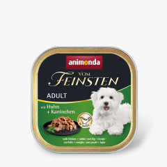 Вологий корм для собак з куркою і кроликом mit Huhn an Kaninchen Adult Dog Vom Fiensten Animonda