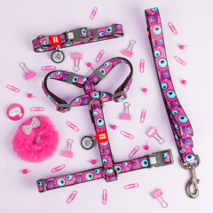 Нашийник нейлоновий "Око монстра" пластиковий фастекс Nylon WauDog CoLLar (old)