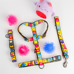 Нашийник нейлоновий "Мохнаті монстри" пластиковий фастекс Nylon WauDog CoLLar (old)