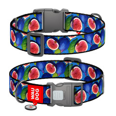 Нашийник нейлоновий "Інжир" пластиковий фастекс Nylon WauDog CoLLar (old)