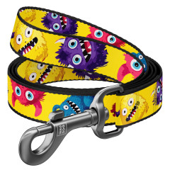 Повідець нейлоновий "Мохнаті монстри" Nylon WauDog CoLLar (old)