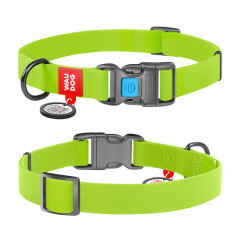 Нашийник (ш. 15мм. 23-35см.) салатовий Wateproof WauDog CoLLar