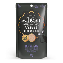 Вологий корм для котів мус з куркою та качкою Chicken with Duck After Dark Velvet Mousse Adult Cat Schesir