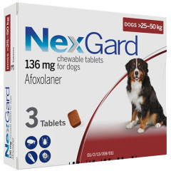 Засіб від бліх та кліщів для собак 25-50 кг. 1 таб. NextGard Merial