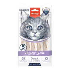 Ласощі для котів крем снек з качкою та куркою Duck & Chicken Urinary Care Creamy Wanpy