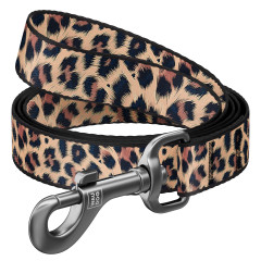Повідець для собак нейлоновий малюнок "Леопард" Nylon WauDog CoLLar (old)