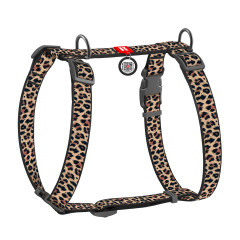 Шлея для собак анатомічна нейлонова малюнок "Леопард" Nylon WauDog CoLLar (old)