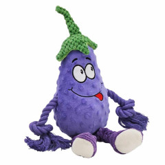 Іграшка м'яка баклажан з мотузкою PlushToy Nobby