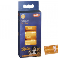 Кульки для відходів з принтом кісточок оранжеві TidyUp Nobby