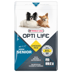 Сухий корм для собак літніх міні та малих порід з куркою Mini Senior Dog Opti Life Versele-Laga