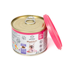 Вологий корм для котів з індичкою Turkey Chunks in Jelly For Cats Pet Shef