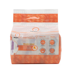 Підгузки одноразові для кабелів з лавандою (цуценята) 12 шт. Disposable Diapers For Male Misoko&Co